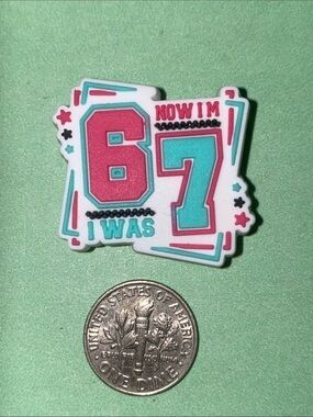 (10 for $15) I WAS 6 NOW I'M 7 67 Crocs Shoe Charms